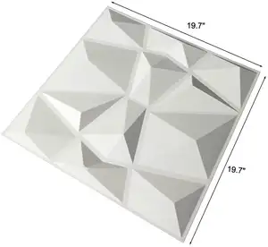 O'Yark Wall D094 Decorative Textures 3D Wall Panels White Diamond Design