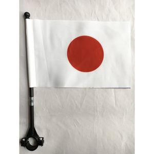 Bandera de bicicleta con impresión personalizada, bandera nacional de poliéster para manillar, decoración de ciclismo al aire libre - Product Image 3