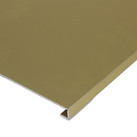 Tôle d'aluminium anodisé or satiné standard 5005 5052 de 0,5 mm à 3 mm avec AA20 AA25 pour façade de bâtiment commercial et commerce de détail de luxe