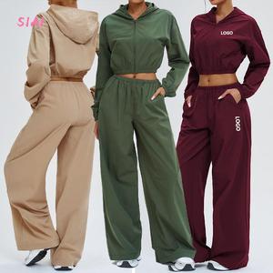 Conjunto Deportivo para Mujer 2026, Talla Grande, Protección Solar, Resistente a las Arrugas, con Capucha y Cremallera, a Prueba de Viento, para Ciclismo al Aire Libre - Product Image 2