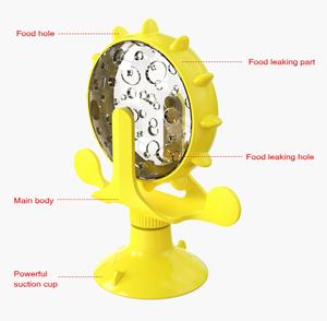 Интерактивная игрушка для медленных кормушек для котят, маленьких собак, щенков, лакомства с протекающей вращающееся колесо, забавная коробка, аксессуары для упаковки кошек - Product Image 3
