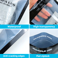 Sacs refermables personnalisés avec logo imprimé et fenêtre transparente pour chaussettes et chaussures, en Mylar recyclable (taille personnalisable)