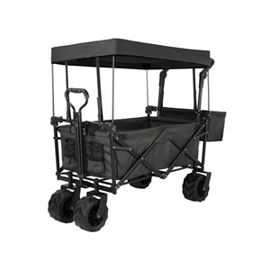 重型大容量折叠沙滩车可折叠多功能手推车户外野营手推车 - Product Image 1