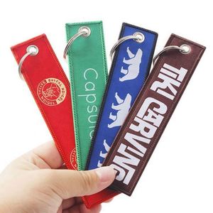 Customize Graphic Jet Tags Crew Embroidery Key Tag Cartoon Character Fancy Flight Airplane Embroidered Keychains - Product Image 4