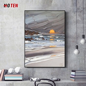 Dipinto <span class=keywords><strong>a</strong></span> <span class=keywords><strong>Olio</strong></span> Astratto 100% Fatto <span class=keywords><strong>a</strong></span> Mano, Dimensioni Personalizzabili, Design Originale, Decorazione Murale, Arredamento Casa, Supporto su Tela, Paesaggio - Product Image 4
