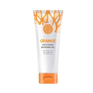 Alta Qualidade Laranja Esfoliante Clareamento Gel Peeling Off Dead Skin Cleaning Whitening Skin Whitening Scrub Creme Esfoliante