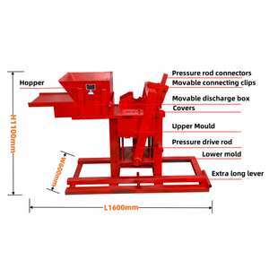 Machine manuelle à briques en argile pour la fabrication de briques Lego, simple et efficace, idéale pour la petite production - Offre Spéciale - Product Image 1