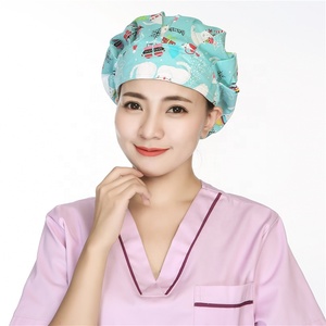 Nuovo cappello da scrub stampa cappello da sala operatoria cappelli da medico di bellezza da lavoro in cotone per animali domestici dentista - Product Image 2