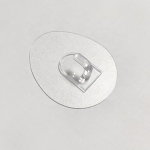 Có thể giặt tái sử dụng trong suốt không có móng tay không có khoan nhựa dính móc tự dính tường Sticker - Product Image 4