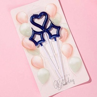 Festival Feier Back party Net Red Cake 3 Pcs Exquisite Love Star Wunder kerze Aushöhlen vergoldete Geburtstags kerzen