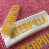 Étiquette de transfert thermique en silicone avec effet 3D, logo écologique pour vêtements, autocollant de transfert thermique pour logo extérieur