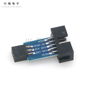 บอร์ดอะแดปเตอร์ Avr Isp Usbasp Stk500 10 พิน ถึง 6 พิน สำหรับการเขียนโปรแกรม - Product Image 2