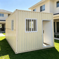 Casa Contenedor Prefabricada Desmontable con Ventana de Seguridad, Unidad de Dormitorio en Contenedor de Panel Corrugado Resistente a la Humedad