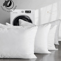 Cojín ortopédico para Hotel, almohada ortopédica de algodón, transpirable, de longitud media, para Hotel
