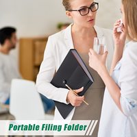 A4 FC 36 48 7 13 24 poches PP support en plastique boîte de rangement dossier de dépôt organisateur de documents fichier extensible avec étiquettes