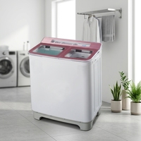 2026 Hot Selling 9KG Washing Machine Fast Safe Pulsator Semiautomatic Double Tub Washer