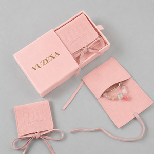 Luxury White Elegant Jewelry Pouches Portable Rectangle Microfiber Storage for Earrings Rings Necklaces - Product Image 5