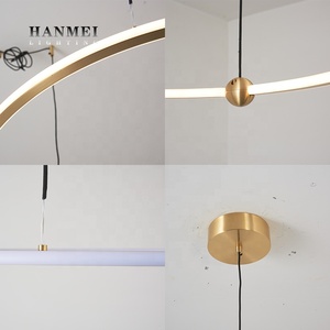 Soggiorno sala da pranzo decorazione anelli lampadario moderno cerchio lampadari luce pendente - Product Image 6