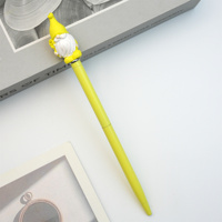 Lot en gros de stylos à bille en métal avec capuchon en forme de poupée Tomte suédoise 3D, logo personnalisé, pour cadeaux de fête de Noël