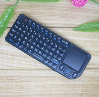 Keyboard Nirkabel Mini 2.4G dengan Touch Pad dan Air Fly Mouse untuk Android TV Box, Laris Terjual