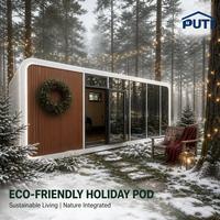 Cabine de Noël préfabriquée de 20 pieds, espace commercial modulaire moderne pour foire de Noël, boulangerie et confiserie