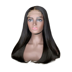 วิกผมตรงถักมองโกเลียสำหรับผู้หญิงผิวดำ,วิกผมบ๊อบสั้นปิดลูกไม้4X4แบบยังไม่ผ่านกระบวนการ - Product Image 5