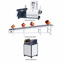 Machine de recyclage de plastique PE PP PET à refroidissement par air, granulateur de plastique, pelletiseur, recyclage par granulation