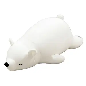 30厘米北极熊毛绒玩具毛绒动物白熊毛绒泡沫小娃娃儿童女童竹炭毛绒玩具