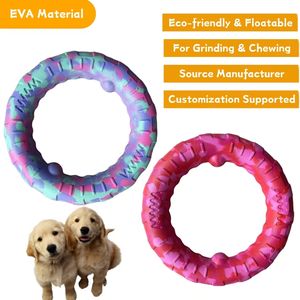 Giocattolo per Cani in EVA Ecologico e Resistente, Anello Multicolore Interattivo per Addestramento e Masticazione, Resistente ai Morsi, per Alleviare l'Intrattenimento Quotidiano - Product Image 1