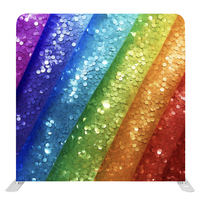 Cadre en aluminium durable et écologique, personnalisable, imprimé recto-verso, 7,6 pieds, tissu tendu, pour salon professionnel et exposition