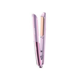 Plancha de Pelo Kemei de 30 cm y 4 cm con Control de Temperatura de Iones Negativos, Rizador Eléctrico Violeta - Product Image 2