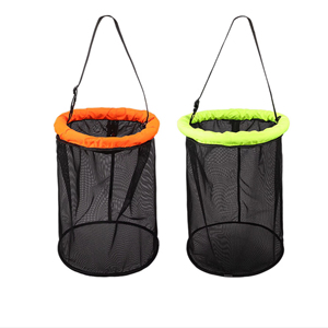 Cesto Galleggiante per Pesci con Cinghia Regolabile, Rete Pieghevole in Nylon per Conservazione Pesci Vivi, per Kayak, Barca e Pesca da Riva - Product Image 1