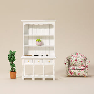 1:12 modelo de bolsillo de madera casa de muñecas miniaturas DIY gabinete de almacenamiento muebles adornos para manualidades muebles para el hogar grandes regalos - Product Image 2