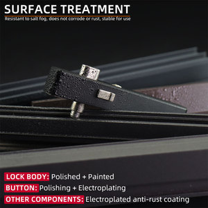 Thiết Kế Hiện Đại Nhôm Ổ Khóa Cửa Sổ Key Bền Nhựa Trượt Cửa Sổ An Ninh Stopper Cho Dọc Cài Đặt Vít Loại - Product Image 4