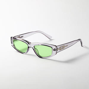 Gafas de Sol Retro de Marco Delgado y Estrecho Estilo Ojo de Gato 2023 para Mujer y Hombre, Logotipo Personalizado, Gafas de Sol de Diseñador - Product Image 1