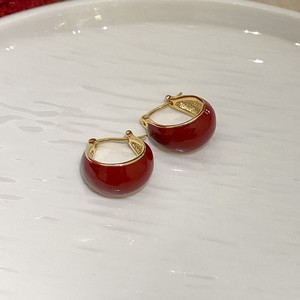 <b>Red</b> and Green Dripping Oil Colorful <b>Earrings</b> Thick Gold Hoop <b>Earrings</b> Fashion Jewelry <b>Earrings</b> for Women - Product Image 6