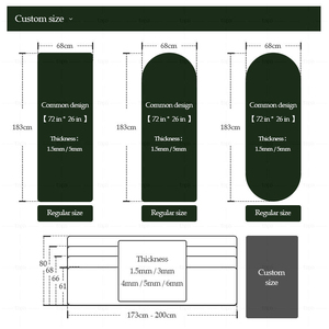 เสื่อโยคะ PU ทรงรีแบบกำหนดเองฐานยางธรรมชาติกันลื่นโลโก้เลเซอร์ MOQ ต่ำ - Product Image 3