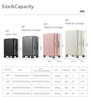Vente en gros d'usine Pure PC valise à bagages grande capacité valise à roulettes muette roue universelle extensible ensemble de mallettes de voyage