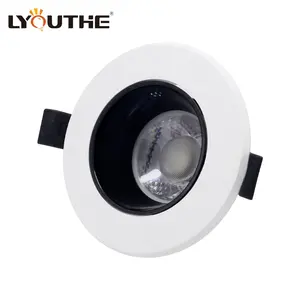 Vierkante Ronde Verstelbare Hoek Verzonken Gu10 Mr16 Pvc Spotlights Frame Kunststof Downlights Fitting