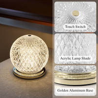 Lampe de bureau flexible 5W blanc chaud, commande tactile, lampe de table décorative de luxe pour hôtel, restaurant, chambre, emballage personnalisé, vente en gros