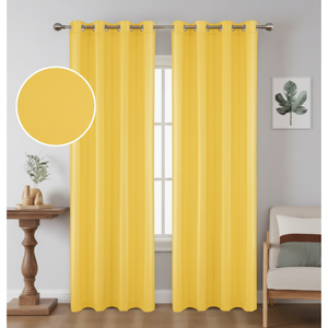 Commercio all'ingrosso 46 set Per scatola in poliestere dorato 8 tende con 140x228cm dimensioni 46 set Per scatola - Product Image 1