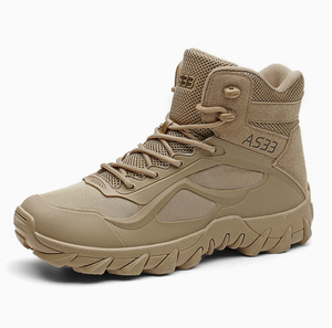 Bottes tactiques montantes TSB33 AS33 noires et kaki en maille respirante pour l'extérieur toutes saisons - Product Image 3