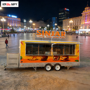 Carrito de Venta Móvil Personalizado, BBQ, Cocina Completa, Pollo Frito, Hot Dogs, Café, Remolque de Comida Rápida - Product Image 1