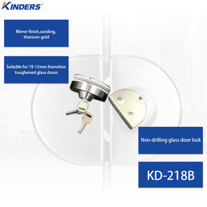 מנעול דלת זכוכית רכוב משטח דלת זכוכית רכוב מרכזי מנעול מלון משרד זכוכית כדי בקרת גישה לקיר - Product Image 2