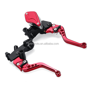 Manillares de bomba universales de 7/8 ", cilindro maestro de <span class=keywords><strong>embrague</strong></span> hidráulico, palancas de <span class=keywords><strong>freno</strong></span> de motocicleta para Honda Yamaha, pulgadas - Product Image 3