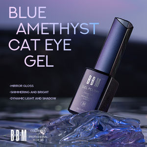 BBM Blue Amethyst Cat Eye Gel 2025 Eye Catcher LED Medusa Esmalte de uñas Pegamento Imán de cristal de larga duración Gel de uñas - Product Image 6
