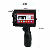 Printer Inkjet Genggam Nirkabel Bluetooth Sistem Android Layar Sentuh, Promo Panas, untuk Pengkodean Barcode Label Multi-Material