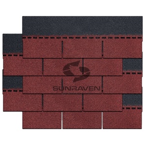 Bardeaux en fibre de verre d'asphalte mosaïque à 3 onglets du fabricant pour la toiture de l'hôtel - Product Image 6