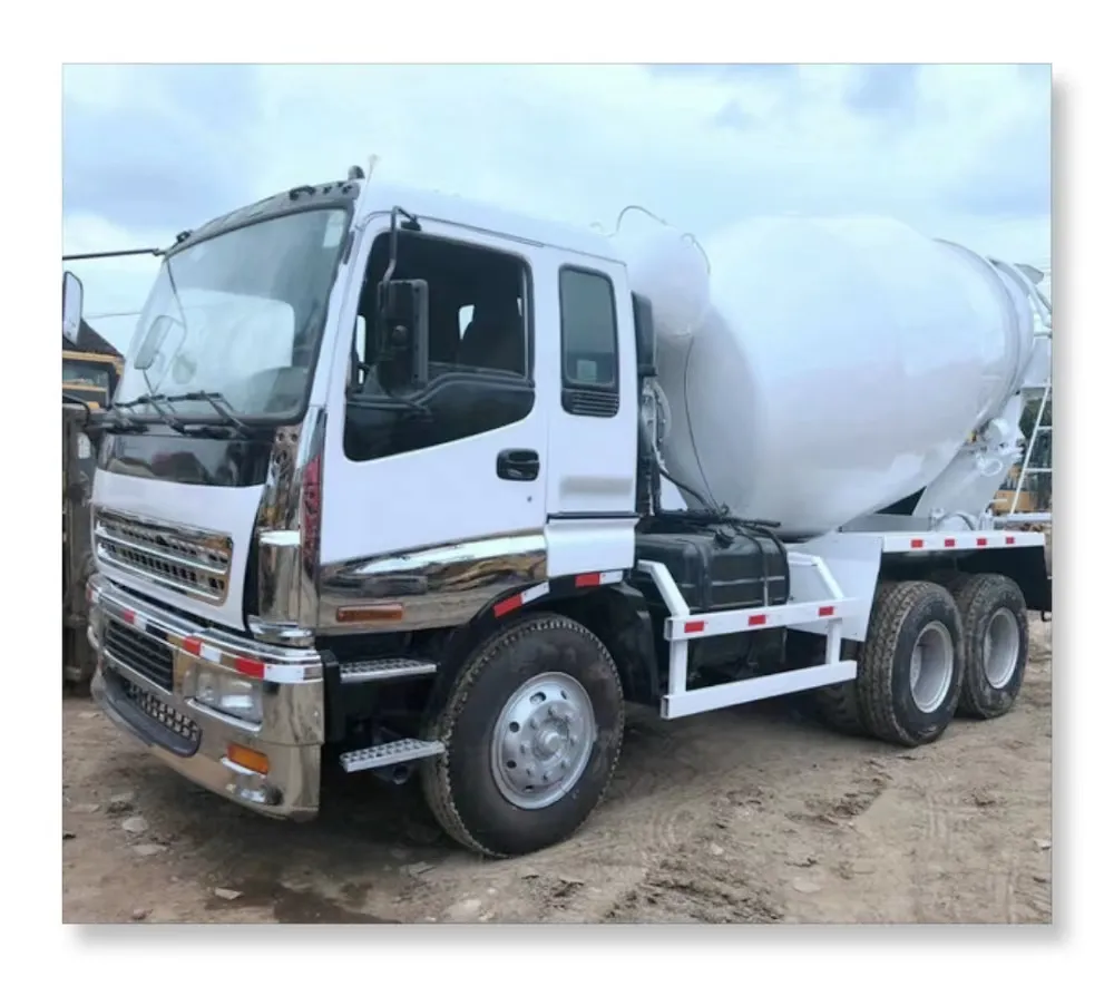 Bonne qualité Isuzu 360 chevaux 6X4 bétonnière utilisé camion citerne de ciment Isuzu à bas prix à vendre