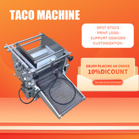 Machine industrielle électrique automatique à tortillas, moteur haute productivité 40 pièces/min, fabrication chinoise, pour coques de tacos en farine de maïs